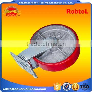 8" Castor Wheel Caster Fixed Swivel Brake Rubber Nylon pu Tpr pp photo-4