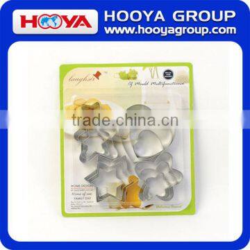 12 Pcs Stainless Steel Cookie Fruit Cutter Star Flower Heart and Round Shape Biscuit Baking Mould photo-5