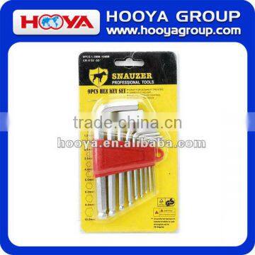 9pcs hex key wrench set