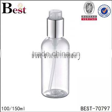 Cosmetic Packaging Skin Care Lotion 100ml Pet Bottle Round Shoulder Pump 100ml Plastic Bottle China Suppliers Wholesale photo-3