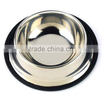 1 Standard Stainless Steel Pet Puppy Cat Dog Food or Drink Water Bowl Dish Wholesale photo-2