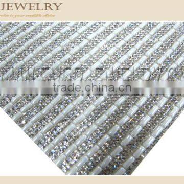 24*40Hot Fix Plate Ab Color Crystal Aluminum Rhinestone Mesh photo-3