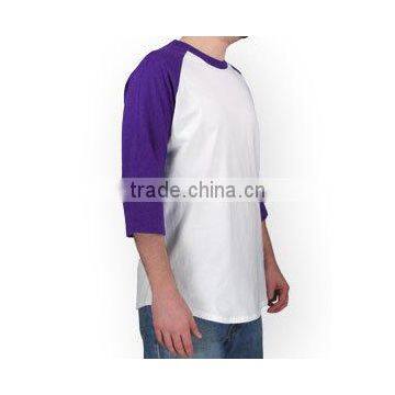 Wholesale Blank T Shirts Sport-Tek Baseball Raglan Fashion 3/4 Sleeve Raglan Sport New Pattern T-shirts Manufacturers China photo-2