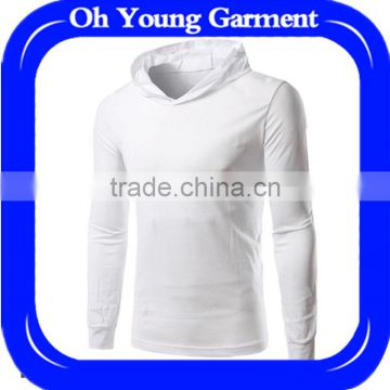 2017 new oem custom printing hoodie blank cuffs promotional wholesale plain hoodie