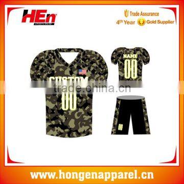 Best selling custom team unique american football uniforms sublimation prited /authentic college football jerseys