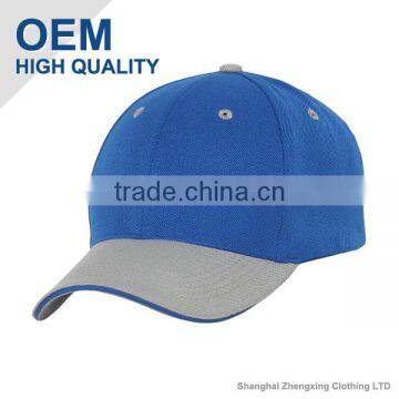 blue grey two tone baseball caps with high quality