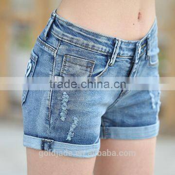 Breathable Sexy Ladies Ripped Short Jeans Pants Shorts Women Jeans Tight Jeans 2016 photo-3