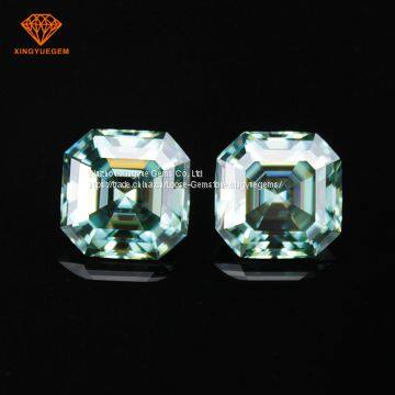 Top quality VVS wholesale Asscher machine cut diamond loose moissanite