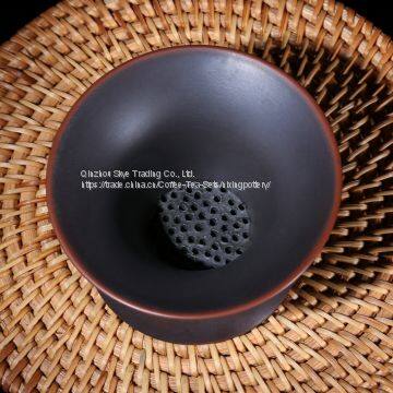 Nixing Pottery Tea Filter Container Guangxi Qinzhou Handmade Tea Ware Tea Infuser photo-3