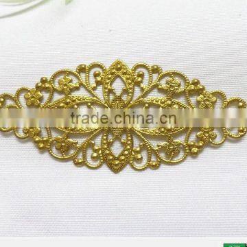 hollow flower garment accessories brass flower shoe bag hair accessories fashion jewelry accessories