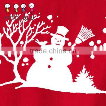 Customzied Christmas Snowman Printing White and Black Christmas Clothes T Shirt Kidswear photo-3