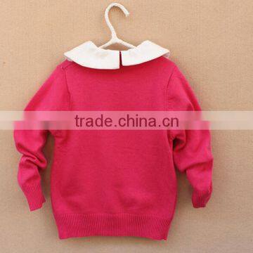 Sale Custom Sweet Rabbit Embroidered Kids Knitted Jumpers