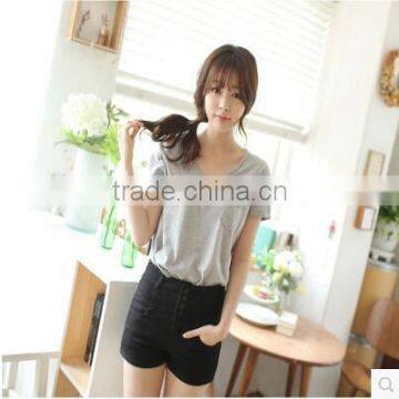 Pure Cotton Short Sleeve T-shirt Female Leisure Joker Contracted and Relaxed photo-3