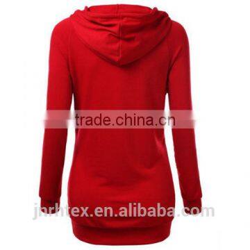 Women Ladies Fitted Hoodies Casual Coat Pullover Outerwear Sweatshirt Extra Long photo-6