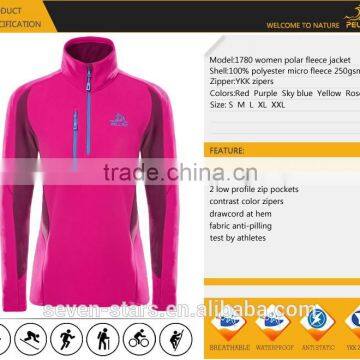 High Quality Hot Sale Polar Fleece Pullover Jacket for Women