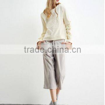 Female Money Sets Milk Yellow Round Collar Fleece photo-4