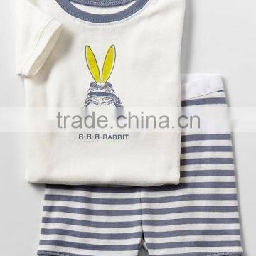 Striped Short pajama set for boys