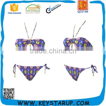 Print Two pcs Ladies Swimsuit Sexy Bikini