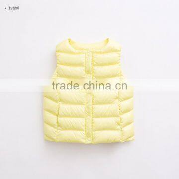 Factory Suppliers Children's Vests & Custom Fashion Girls Winter Padded Waistcoats