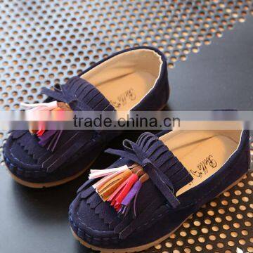 S60233B Fashion Boys Casual Shoes Moccasin-gommino Slip-on Genuine Leather Casual Kid Shoes photo-3