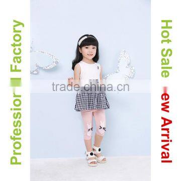 2015 New Model Pink Flower Girl Dress With Rabbit Decoration photo-3