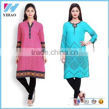 Ladies Apparel Wholesale Long Kurta Designs For Women
