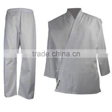 Customized Training Karate Suits , Martial Arts 100% White Cotton Judo Uniforms With Embroidered Logo photo-2