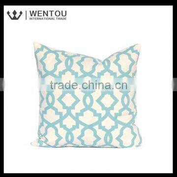 Fashion Plain Blue Throw Pillow Cover photo-4