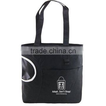 Crescent Pocket Tote Bag - Comes With a Crescent-shaped Pocket for Bottles and Your Logo. photo-5