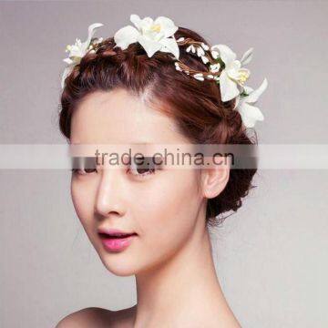 Big Flower Wedding Hair Wreath Bridal Headband,Hair accessory