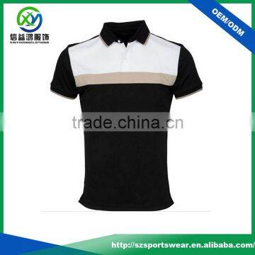 Custom 100% polyester golf shirts/Popular design Dry fit golf shirts