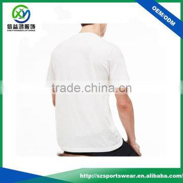High Quality Custom White Color Skin-friendly Tshirt 100% Cotton, Gym Tshirt photo-3