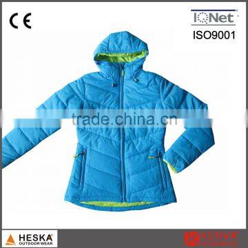 Melange color padded insulated jacket women winter jacket