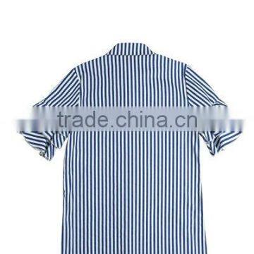 2017 New Style Cutsom Summer Children Baby Girls Cotton Poplin Dress Shirt With Embroidery