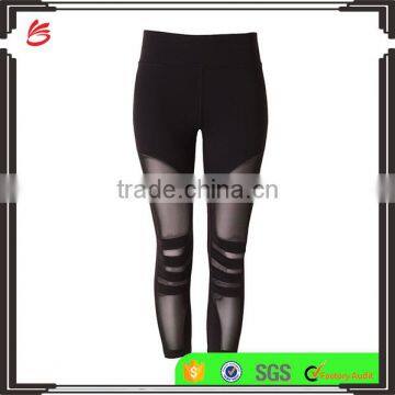 high waist Ladies Mesh Cropped Legging Women Custom Yoga Pants new mix leggings wholesale