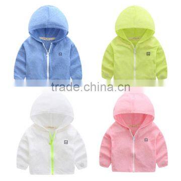 Wholesale cotton long sleeve boy hooded jacket