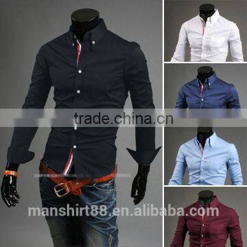 Custom Latest Fashion Long Sleeve Slim Fit Casual Shirt photo-4