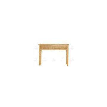 Simple Ash Wood Furniture Study Desk With Pure Hard Wood 2 Drawers