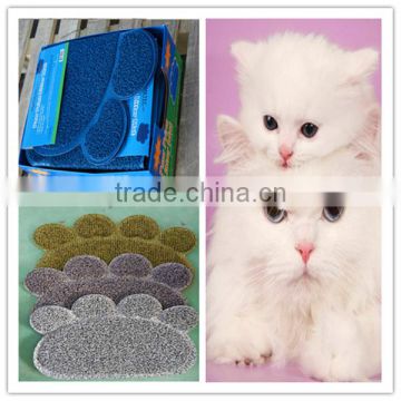 Small Quantity custom size custom design Cat litter mat different shapes kitty litter mat PVC coil cat litter mat