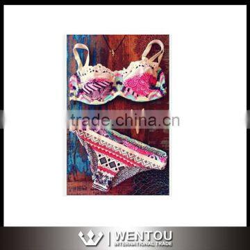 Sexy New Printing Lace Bikini Brazalian Swimwear photo-2