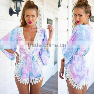 Onen Bulk buy from china factory wholesale lady fashion chiffon womens playsuit##