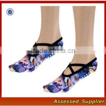 FXS148/ Custom Colorful Print Pilates Yoga Sock Ballet Socks photo-2