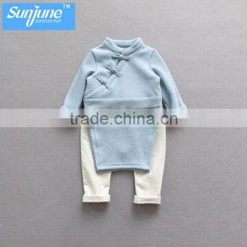High Quality Unisex Pre-shrunk no Pocket Casual Crew Neck Children Pullover Set photo-2