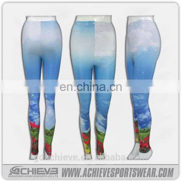 oem custom printed leggings, tights for fat women