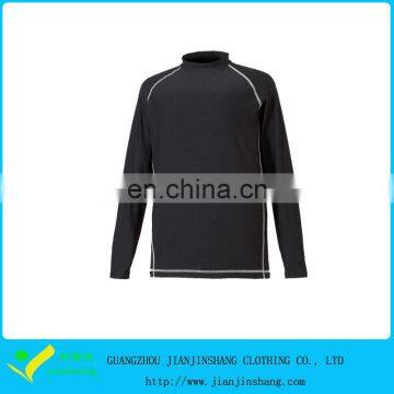 OEM Design Balck Color Raglan Sleeve Polyester Mans Sports T Shirts