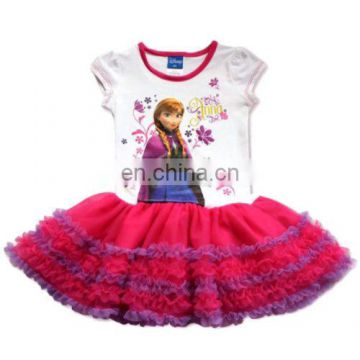 Pink elsa dress cosplay costume in frozen whole with competitive price FC2129