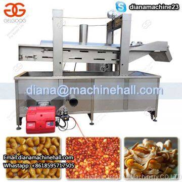 Continuous Peanut Potato Chips Pork Rinds Deep Fryer Machine Plantain Chips Frying Machine photo-3