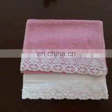 best selling embroidered plain color hand towel