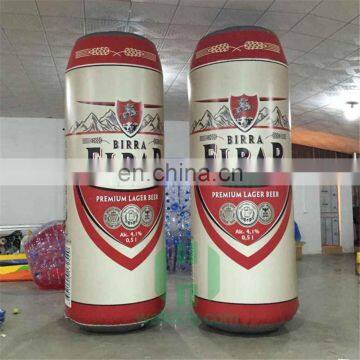 Attractive !giant empty inflatable beer bottle model for adveritsing