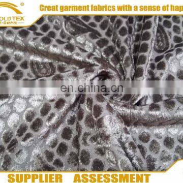 Hot sale soft jacquard warp knitted velvet fabric for garment/ home textile